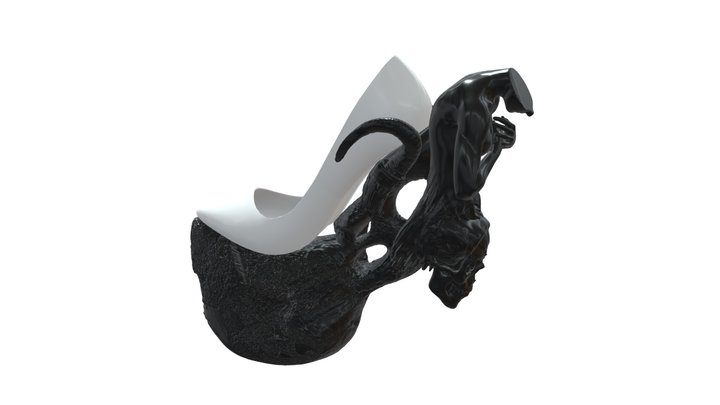 high heel - digital sculpture 2022 3D Model