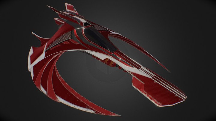 Aries Fighter 3D Model