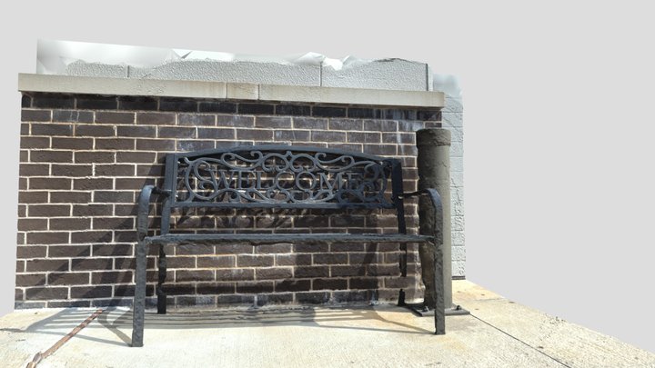 Metal Bench 3D Model