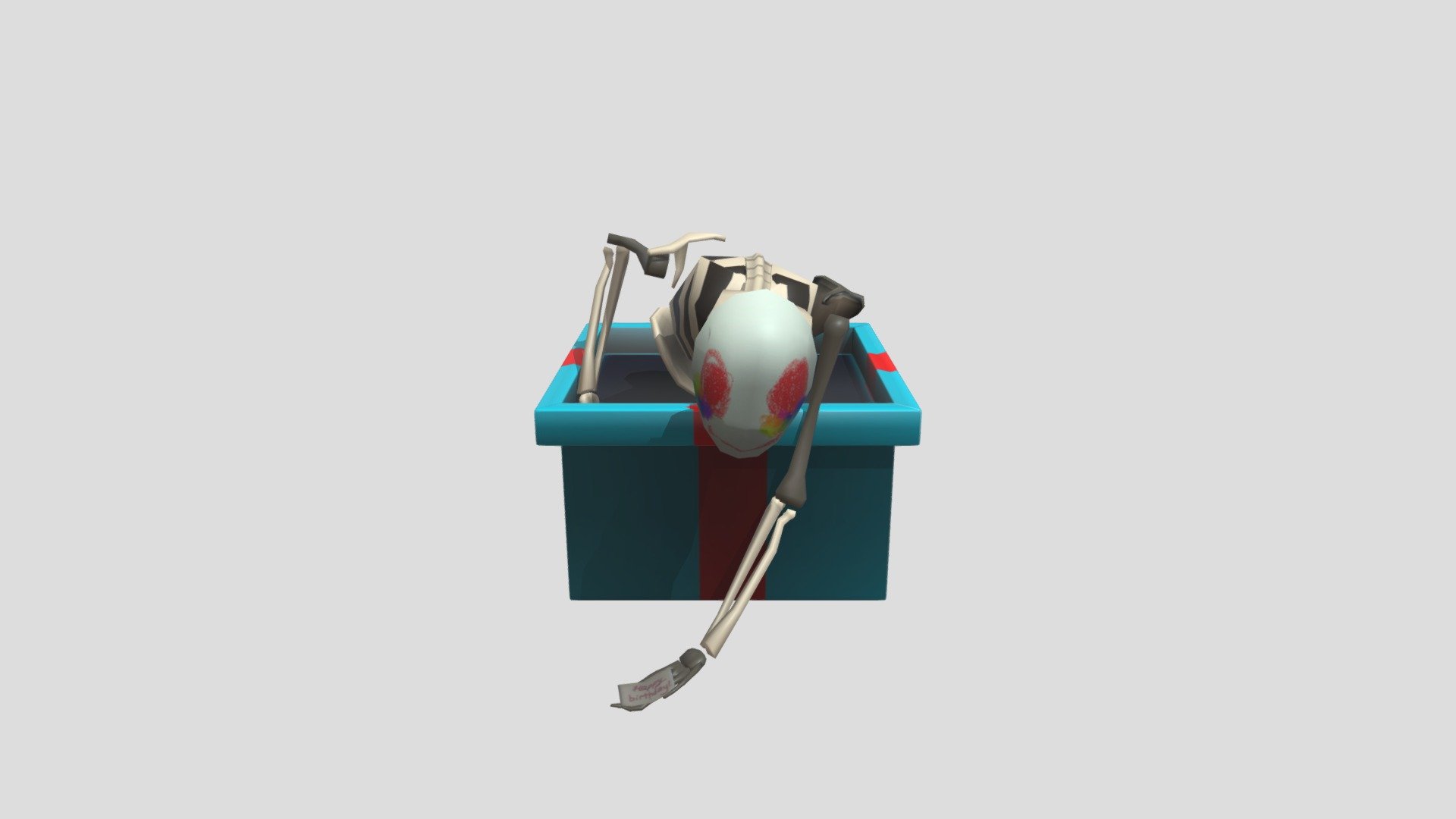 Birthday Skeleton - 3D model by MuxerSandman [2bbcbc6] - Sketchfab