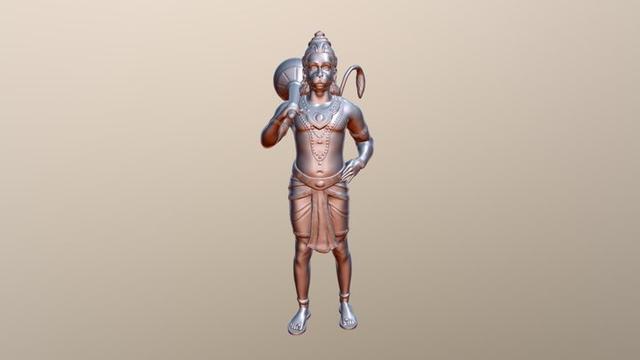 Lord Hanuman 3D Model