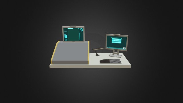 SOMA Office Desk 3D Model