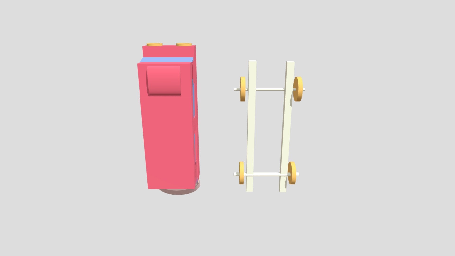 a 2 piece pink van