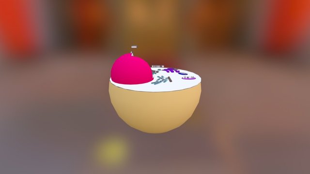 cell with lines to text 3D Model