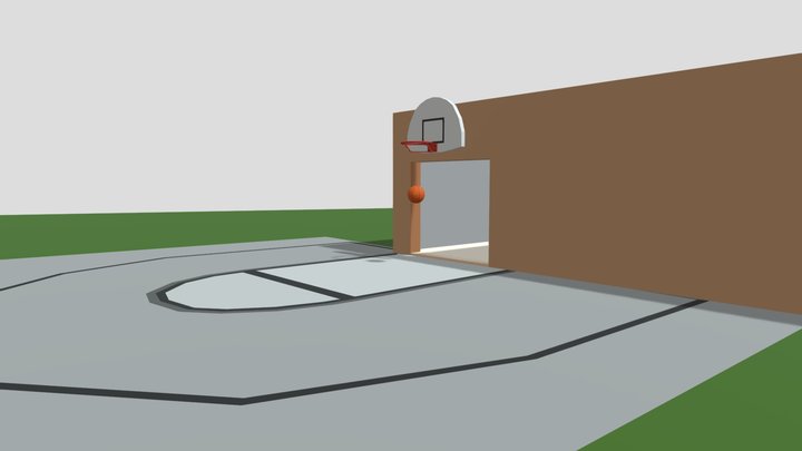 House with Half Basketball Court