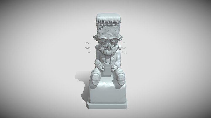 FRANK- INSTIEIN(2) - low -iPad sculpt 3D Model