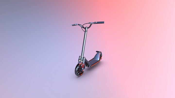 TDC - E-Scooter 3D Model