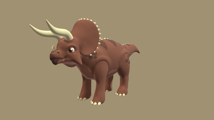 Triceratops-Sculpt 3D Model