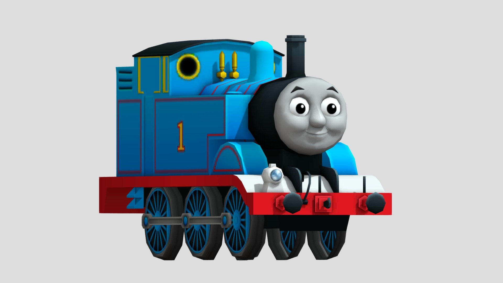 Thomas The Tank Engine Free VR AR Low-poly 3D Model Rigged CGTrader ...