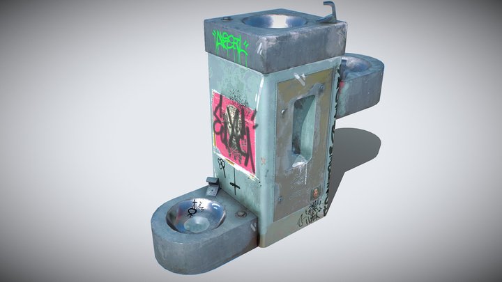 bebedero publico GDL Jalisco, public water – Modello 3D gratuito STL