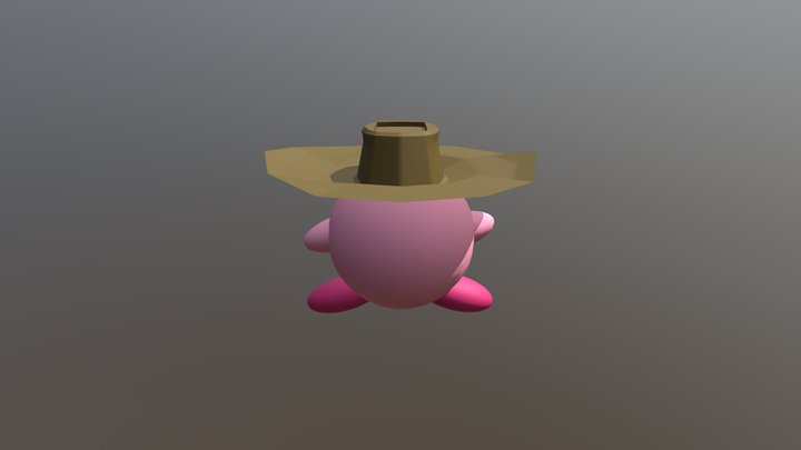 Kirby Modelwithhat 3D Model