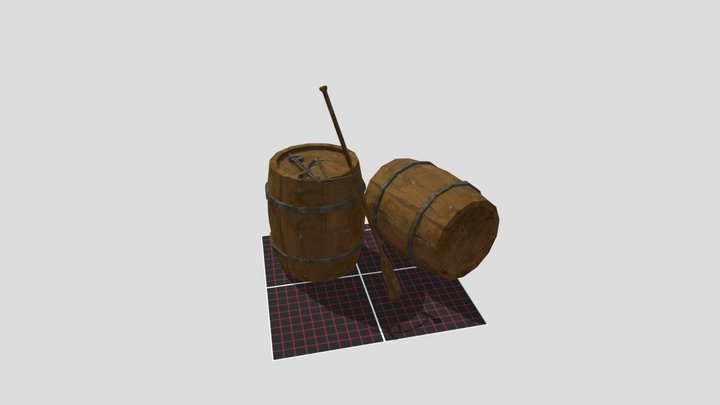 DAE 5 Finished props - By The Ocean 3D Model