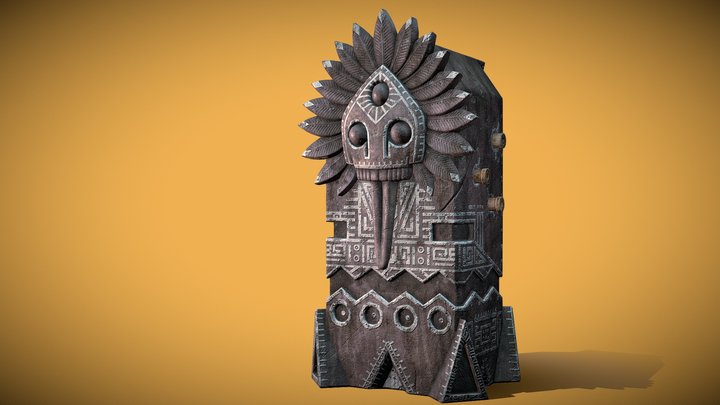 Totem statuette 3D Model