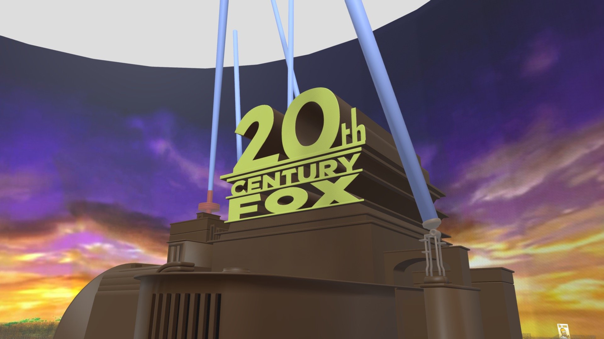 20th century fox logo 1935 1994 rare remake - - 3D Warehouse