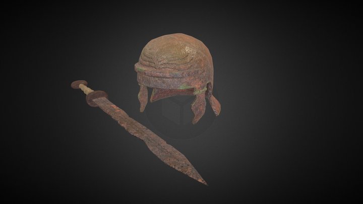 Rusty Roman Gears 3D Model