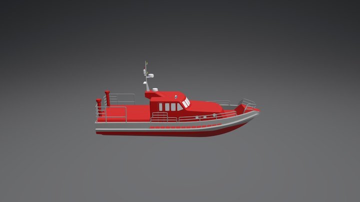катер финал 3D Model