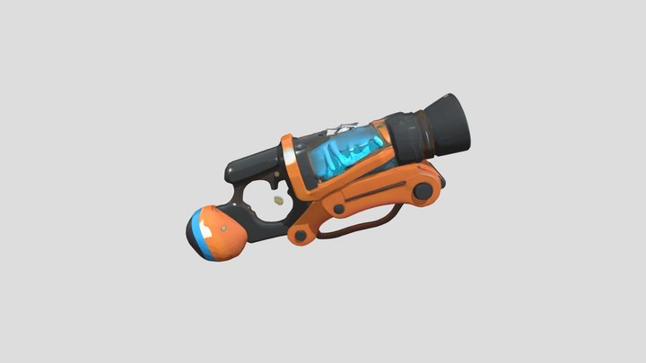 Plasma Blaster Icon 3D Model