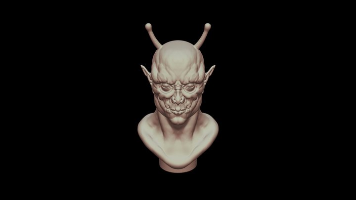 GORGULON - Alien Bust 3D Print 3D Model