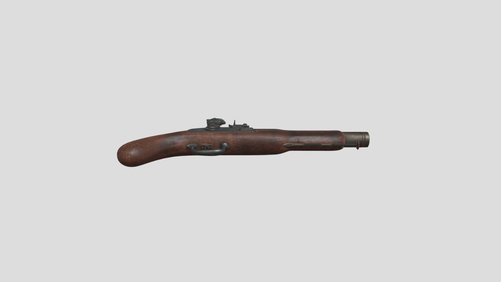 Wooden Flintlock Pistol