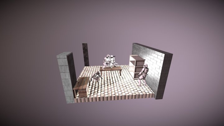 Stormtrooper Diorama - Assessment 2 3D Model