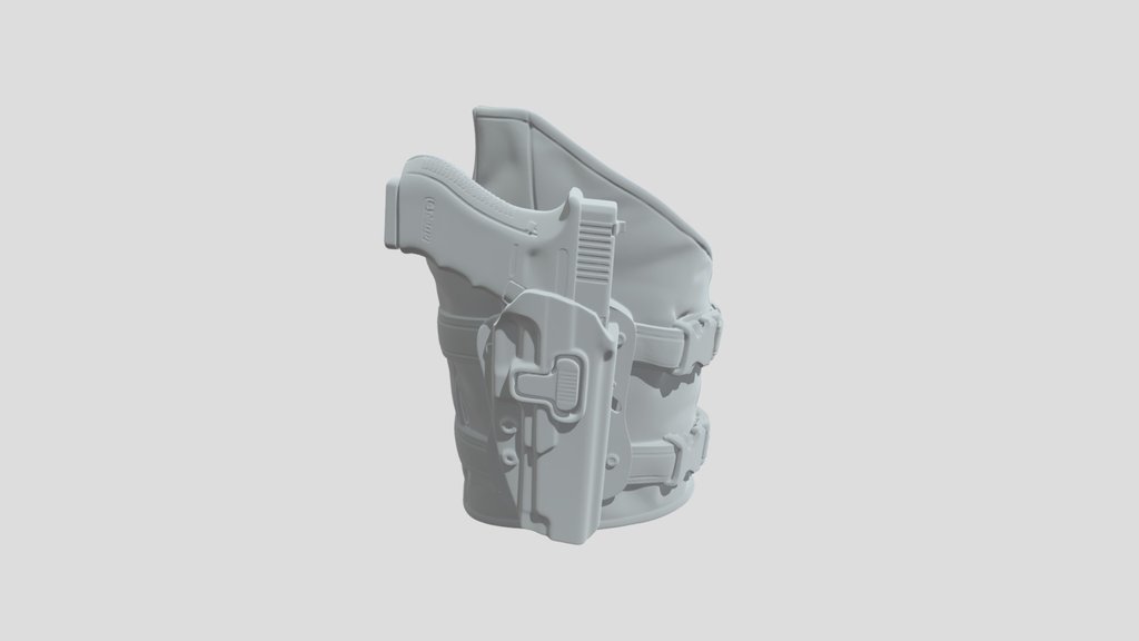Tactical Thigh Rig with Sidearm