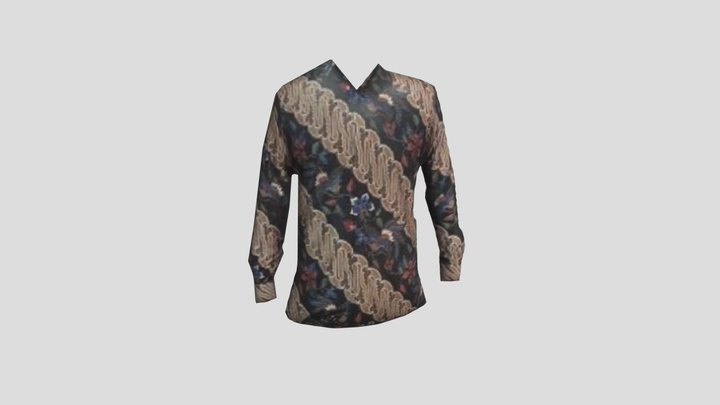 BAJU MOTIF PARANG 3D Model