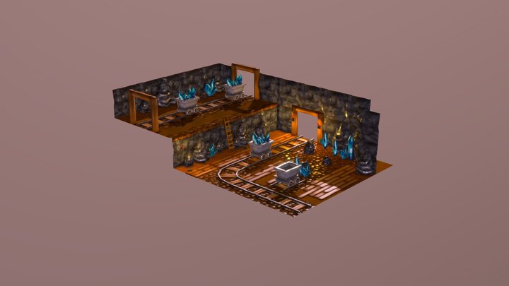 Mine Dungeon 3D Model