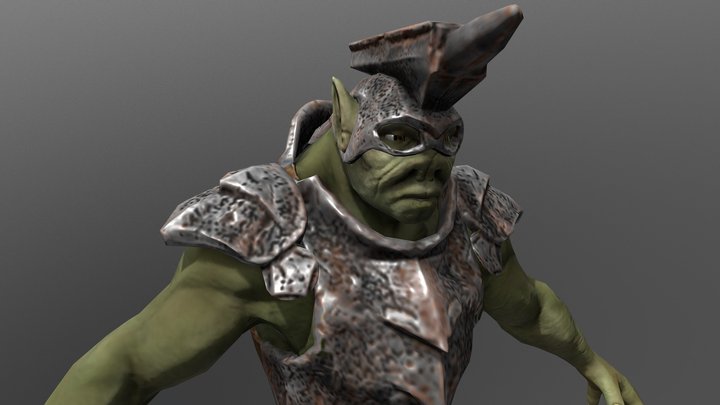 Battering-ram Orc 3D Model