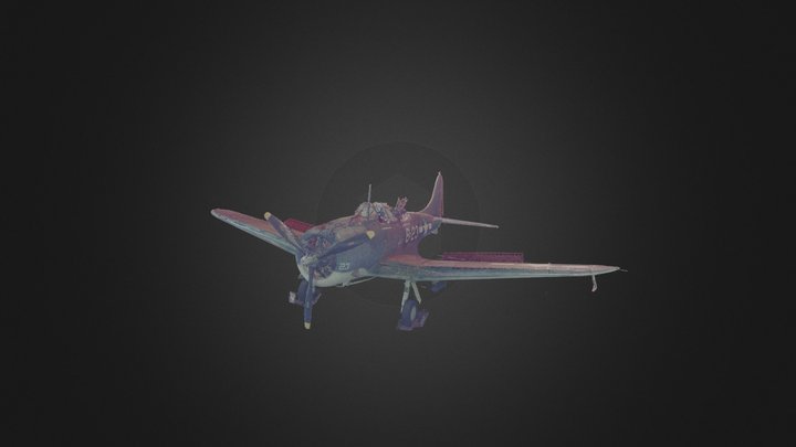 Pacific Aviation Museum's Dauntless Aircraft 3D Model