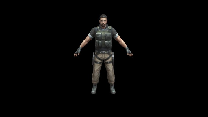 Firing Rifle 3D Model