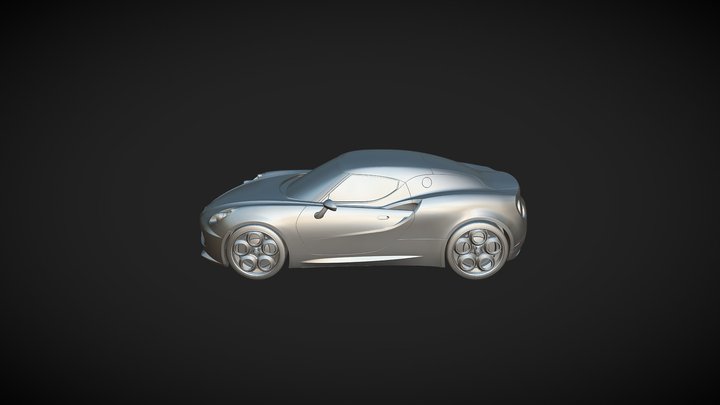Alfa Romeo 4c Coupe 3D Model