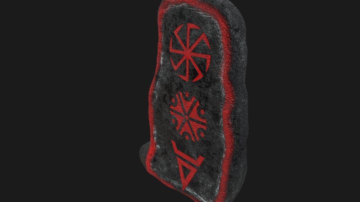 Runic Stone 3D Model