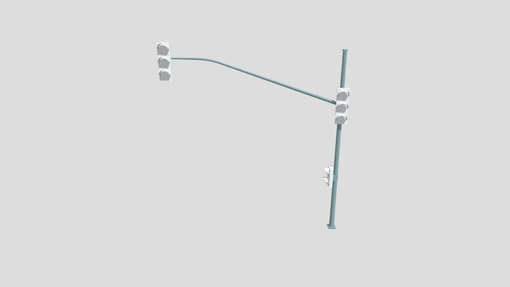 Traffic Light Canada 3D Model