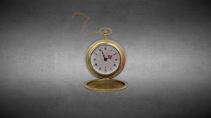 Vintage Pocket Watch 3D Model