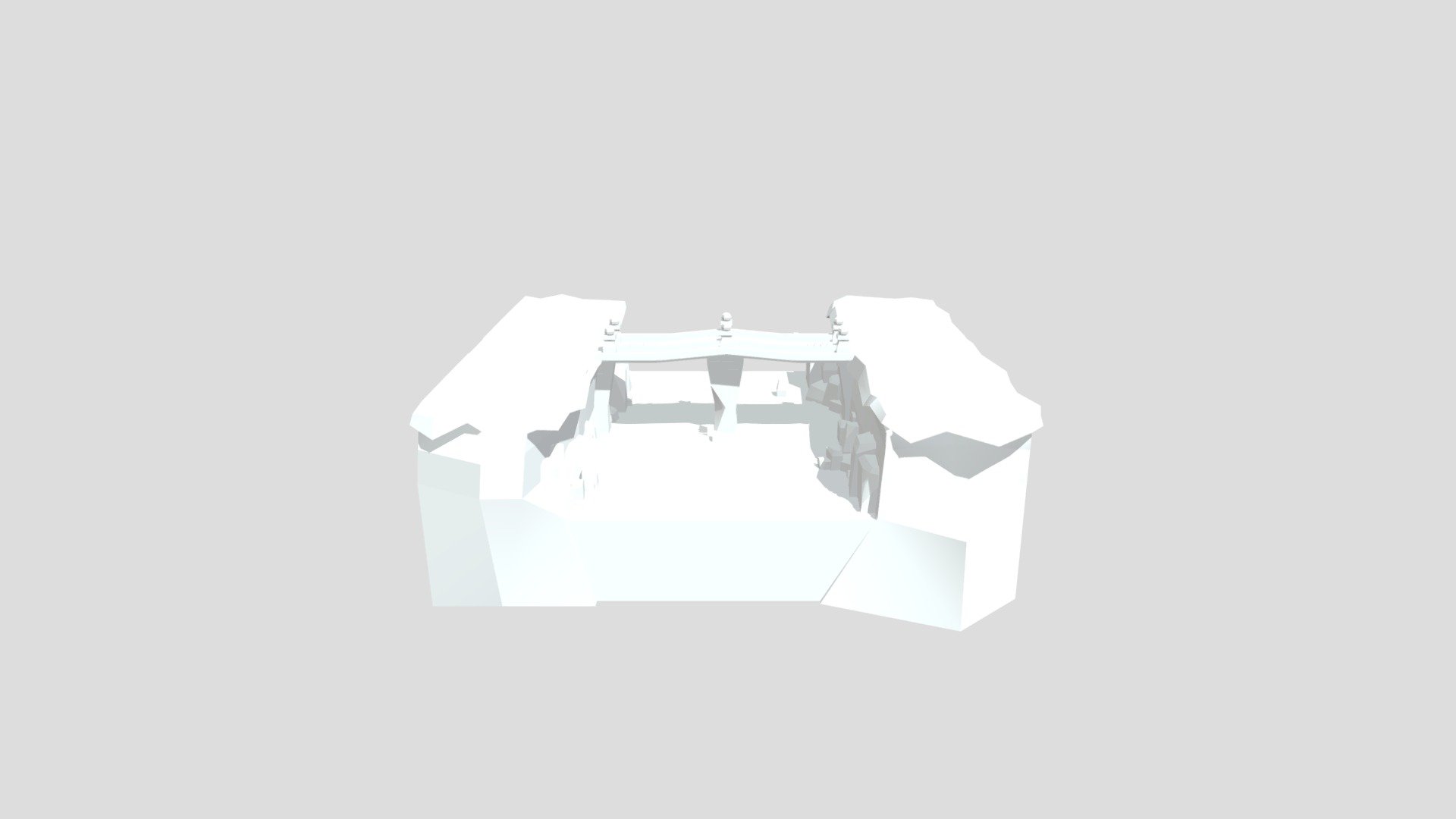 Rock bridge and environment from Poly by Google