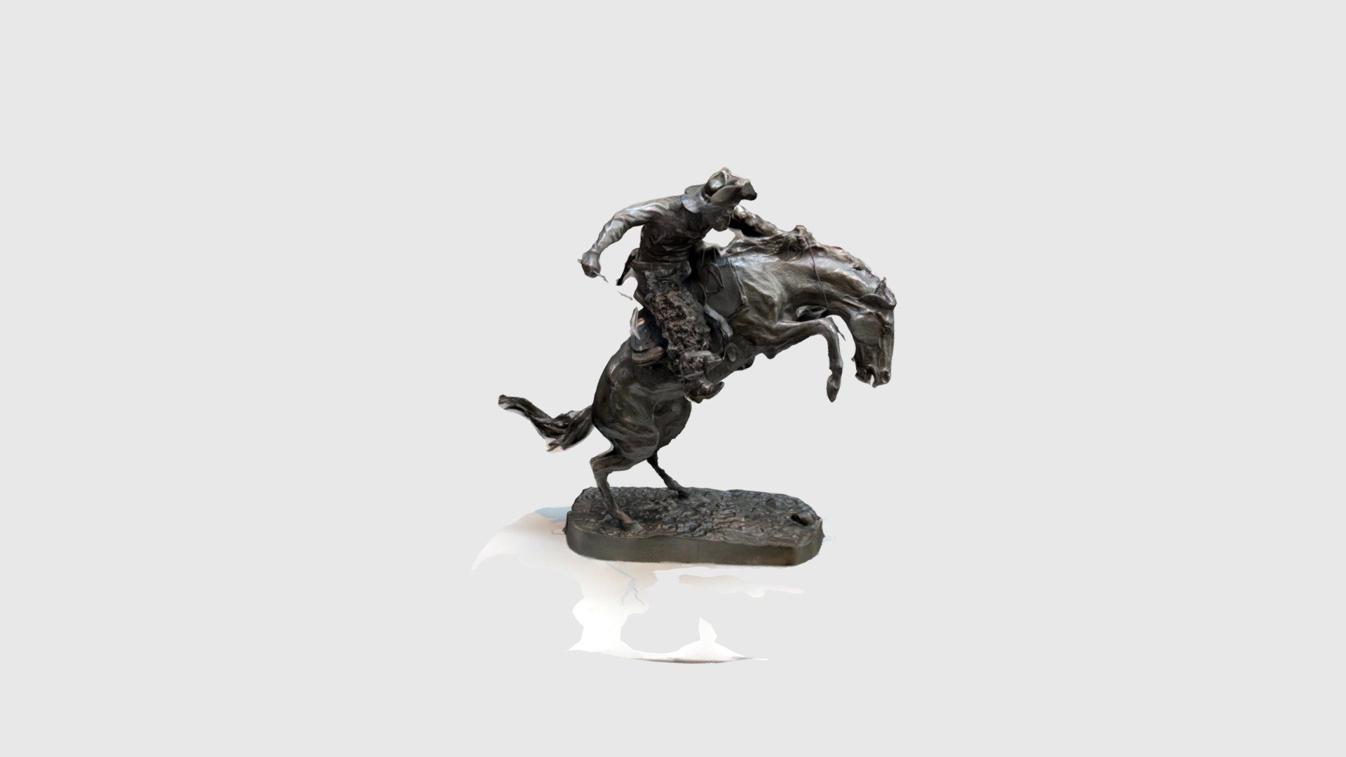 The Bronco Buster” Frederic Remington - Download Free 3D model by