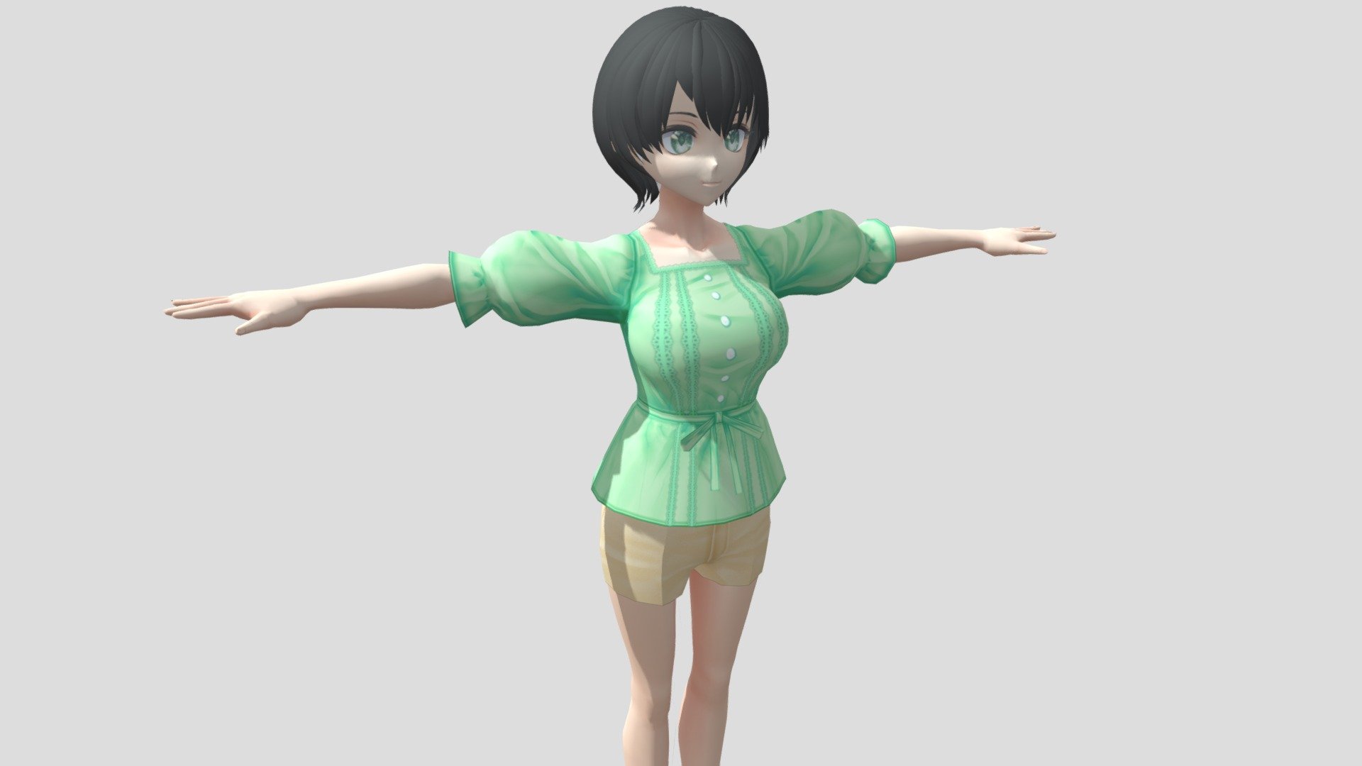 【anime Character】female004 Unity 3d Buy Royalty Free 3d Model By 3d