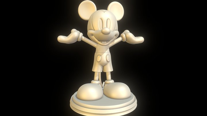 Mickey Mouse - 3D print 3D Model