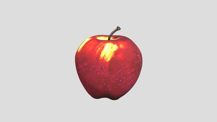 Realistic Red Apple – High-Quality 3D Model 3D Model