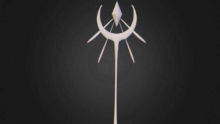 Simple Mage staff 3D Model