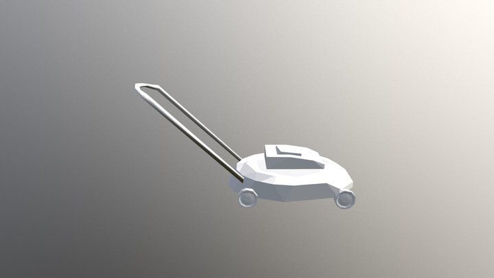 Lawn Mower - Low Poly 3D Model