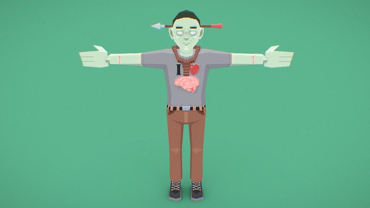 PSX Guy in Zombie costume