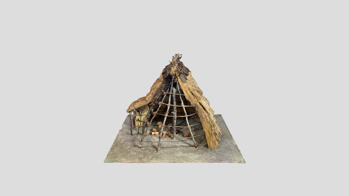 竪穴住居復元模型 3D Model