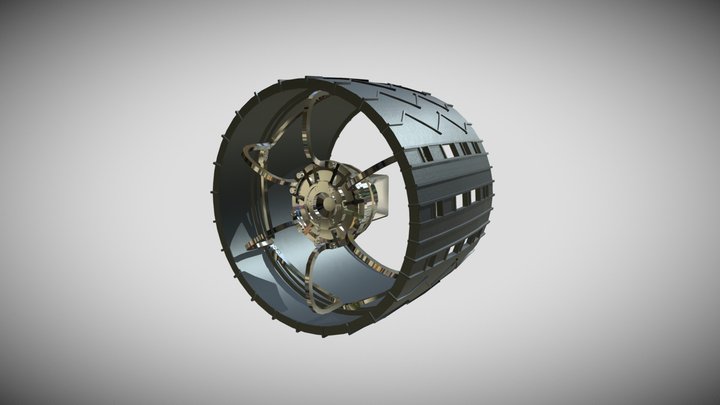 Wheel Curiosity 3D Model