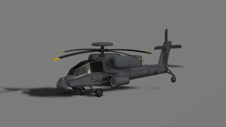 Mini AH-64 3D Model