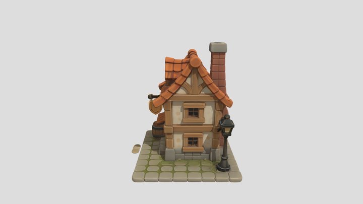 Low Poly Building Of Empire v2