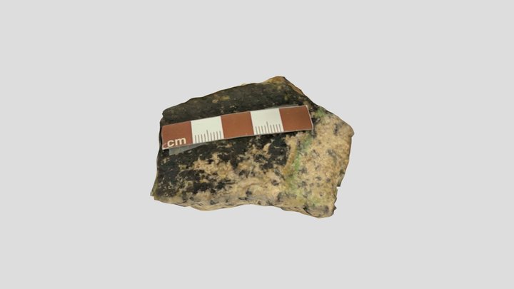 Tourmaline granite 3D Model