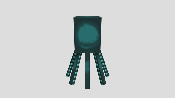 Minecraft Cool Glow Squid 3D Model