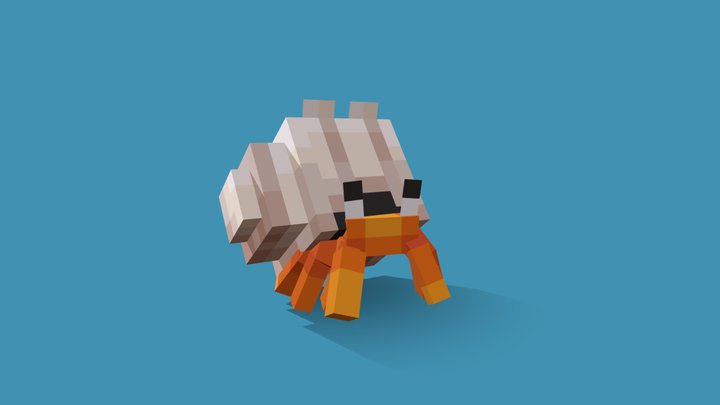 Hermit Crab 3D Model