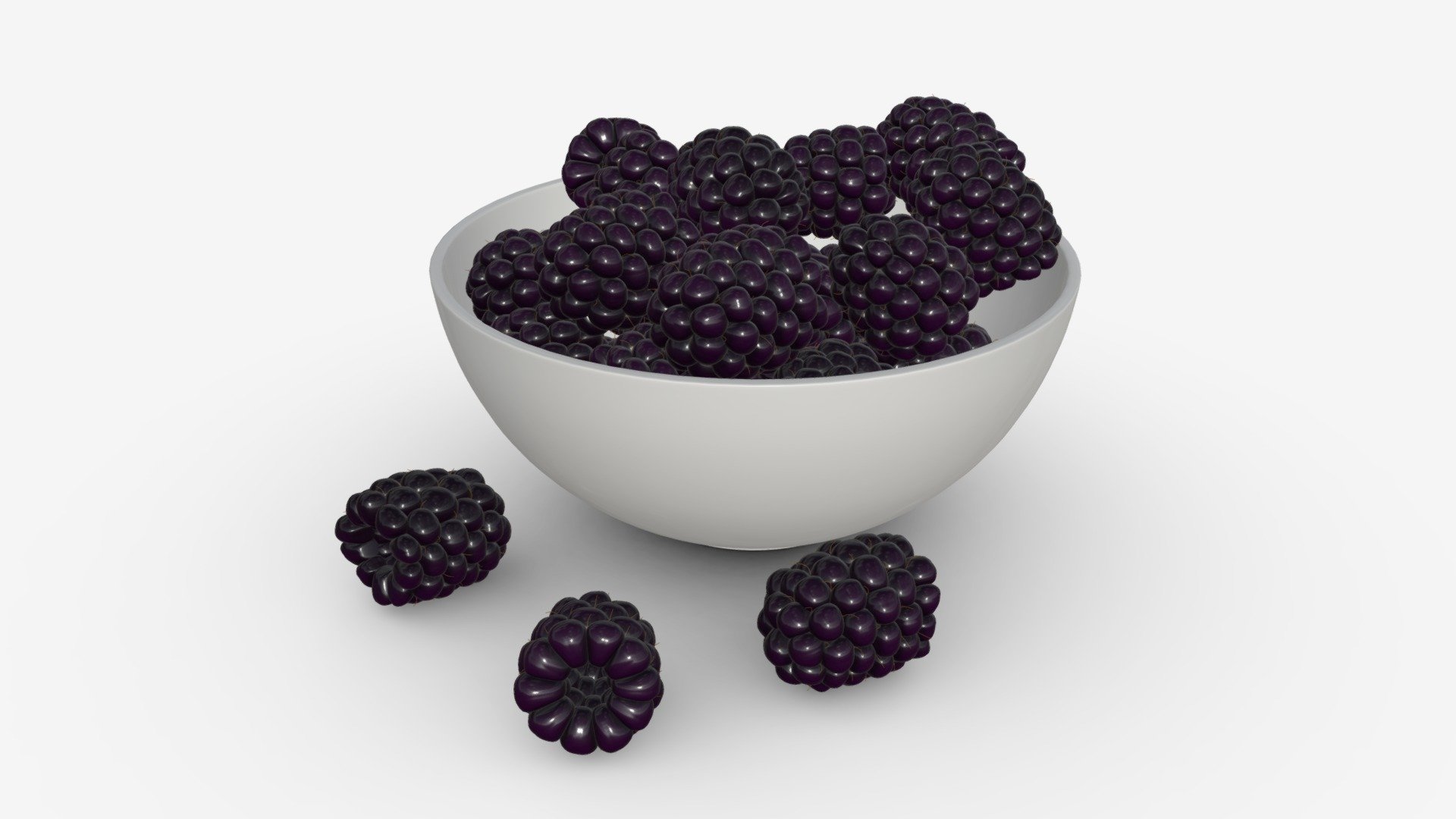 Blackberry in bowl - Buy Royalty Free 3D model by HQ3DMOD (@AivisAstics ...